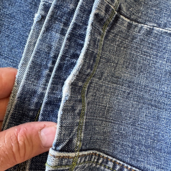 Of The Earth Organic Denim Womens Bootcut Blue Jeans Boho Hippie Casual School - Picture 14 of 16